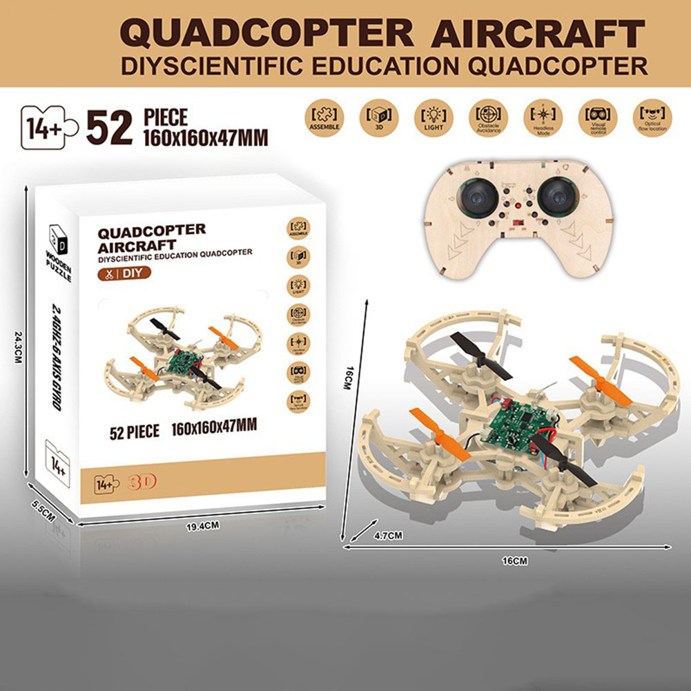 Kit de drones en bois RC, 3 mo - Drone Kit Octocopter avis et prix